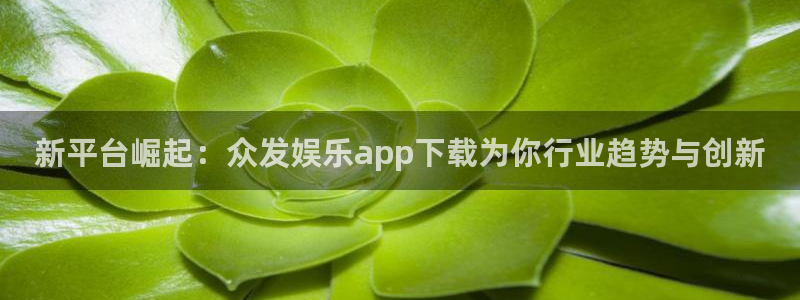 新城平台：新平台崛起：众发娱乐app下载为你行业趋势与创新